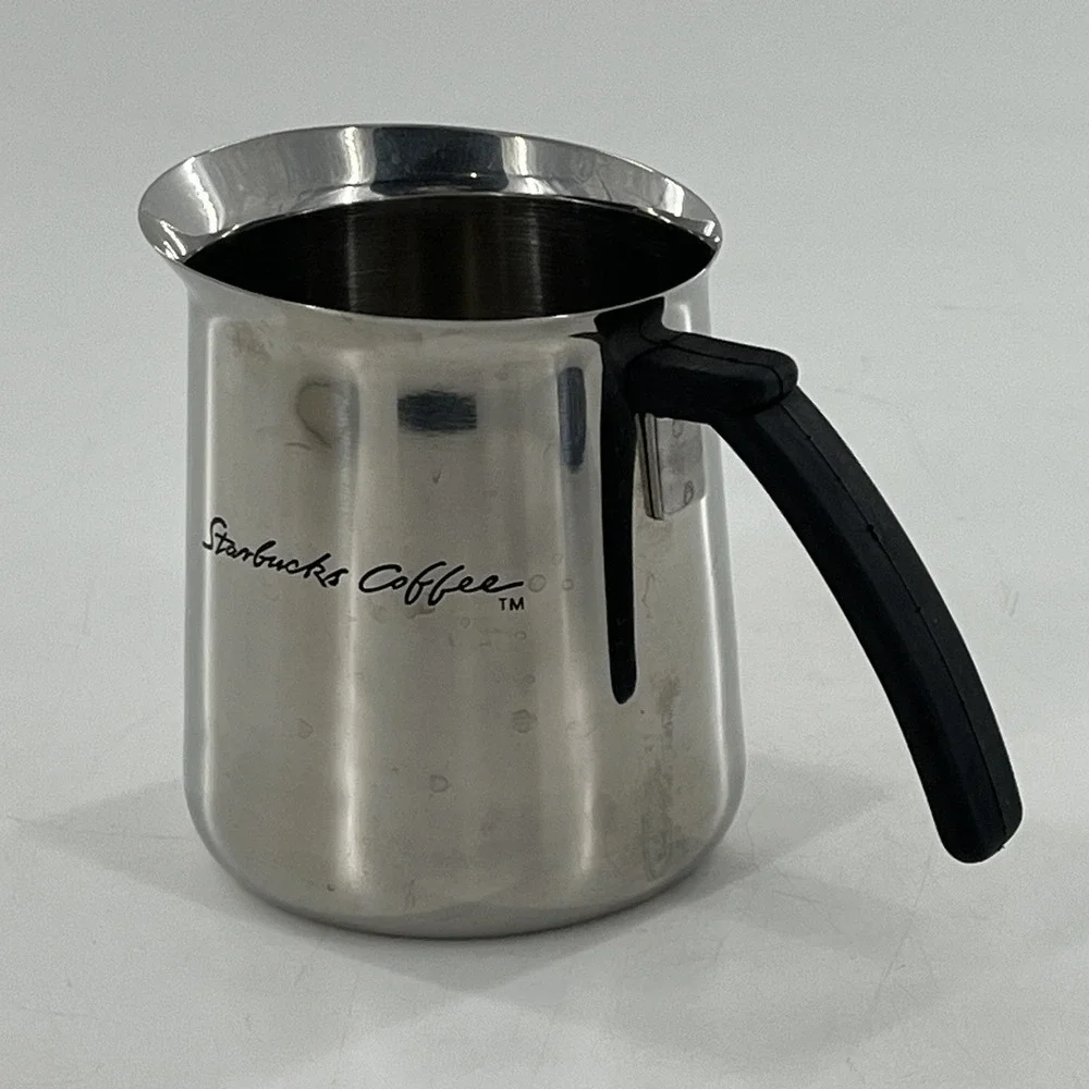 Y2K Starbucks Coffee Stainless Steel Barista Milk Cream Steamer Frothing Pitcher